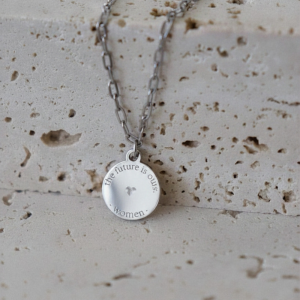 the future is ours - women ketting zilver